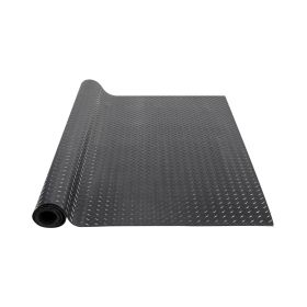 VEVOR Diamond-Plate Rubber Flooring Roll, 3 mm x 4 ft x 8 ft Garage Floor Mat, SBR Rubber Garage Flooring Roll, Easy to Clean