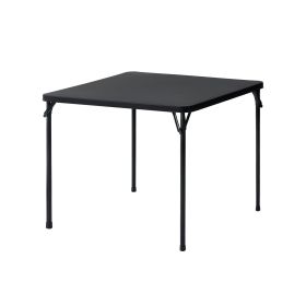34 inch Straight Folding Table, Black