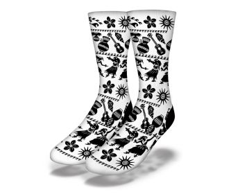 Polynesian Dancer 2 Socks (size: Junior)