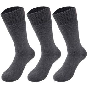 Thermal Insulated Socks for Men Seamless Toe Reinforced Heel Size (Shoe Size: 8-11.5, Color: Gray)