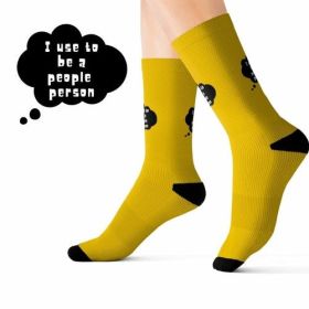 I Use To Be a People Person Funny Novelty Socks (size: S)
