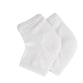Moisturizing Heel Socks for Cracked Heel - Gel Sock 1 Pair/2pcs (Color: White)