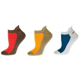 Cotton Anklet-Hi Socks with Heel Guard for Women (Color: Assorted (Shitake/Tan/White))