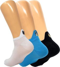 Women's Dog Embroidered Ankle Socks, 3 Pairs, Low Cut, Size 5-7 (Color: Style 2)